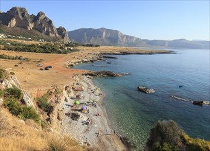 The Gulf of Cofano in the province of Trapani, Sicily, Italy, Europe