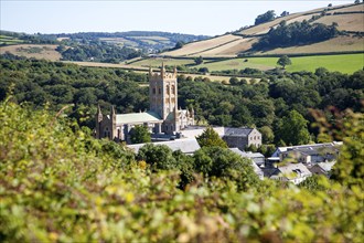 Benedictine monastery church of Buckfast Abbey, Buckfastleigh, Devon, England, United Kingdom,