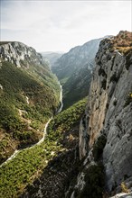 Verdon Gorge, Gorges du Verdon, Verdon Regional nature park Park, Provence,