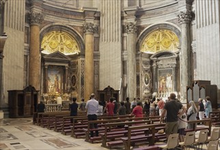 Praying at the altar of St Joseph, St Peter's Basilica, San Pietro in Vaticano, Basilica of St