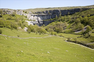 Malham Cove, Yorkshire Dales national park, England, UK