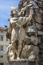 Fontana dei quattro continenti, Fountain of the Four Continents, Giovanni Mazzoleni, 1750, Piazza