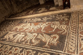 Mosaic of Notre Dame de Ganagobie church, Alpes-de-Haute-Provence, Provence-Alpes-Côte d'Azur,