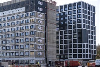 Construction site of the Community Campus, 737 student flats, each 20 square metres in size, fully