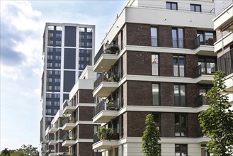 New development district with 600 newly built flats in the St. Marien residential park in Berlin's