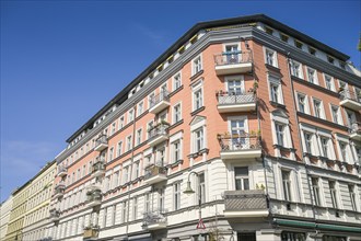 Old buildings, Hagenauer Straße, Sredzkistraße, Prenzlauer Berg, Pankow, Berlin, Germany, Europe