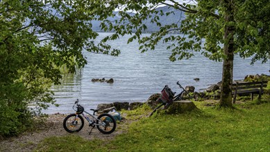 Nature and landscape around Lake Tegernsee, Bavaria, Germany, Europe