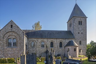 11th century Roman Sint-Pietersbandenkerk, St. Peter in Chains Church in the village Wintershoven