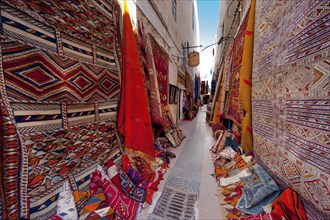 Alley with carpet dealers, carpet, trade, market, dealer, bazaar, offer, colourful, colourful,