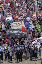 Demonstration against the planned assembly law in North Rhine-Westphalia, in Düsseldorf, various