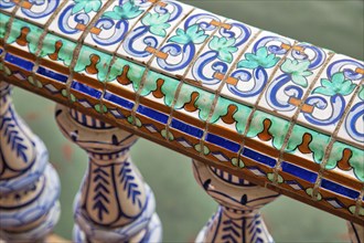 Plaza de Espana, Seville, Architectural details and ornaments