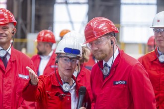 Minister President Michael Kretschmer takes part in the inauguration of a hydrogen-capable forging