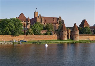 Marienburg Monastery, brick Gothic-style castle and former seat of the Teutonic Order, in the town