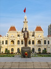 Ho Chi Minh Statue and City Hall, Saigon, Vietnam, Asia