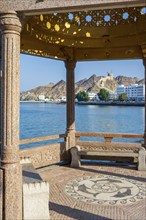 Mutrah Corniche, Promenade at the harbour, Matrah, Muscat, Oman, Asia