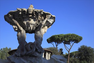 Piazza della Bocca della Verita, Fontana dei Tritoni, Triton Fountain, Rome, Italy, Europe