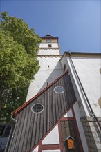 St John's Church in the historic fortified church, Hüttenheim, Lower Franconia, Bavaria, Germany,