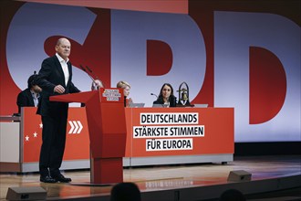 Federal Chancellor Olaf Scholz, recorded at the European Delegates' Conference of the Social