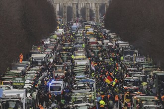 Road blockades, taken as part of the farmers' protests in Berlin, 15 January 2024. 10, 000