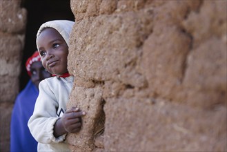 Toddler in a village in the community of Maraban Dare, in the state of Plateau in Nigeria, 07.02