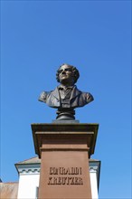 Monument in honour of Conradin Kreutzer, musician, conductor and composer, bust by Hans Baur,