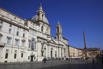 Church of Sant'Agnese in Agone, Piazza Navona, Parione neighbourhood, Rome, Italy, Europe