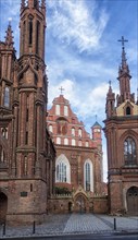 Old catholic church in the center of Vilnius