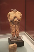 Venus of Malta female stone carved figure from Hagar Qim temples, National Museum of Archaeology,