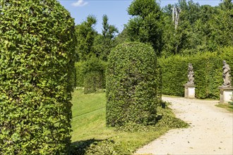 The Grosssedlitz Baroque Garden with the Friedrich Palace is situated on a hill on the left bank of