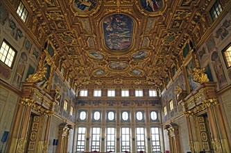 Europe, Germany, Bavaria, Swabia, Augsburg, Rathausmarkt, Town Hall, Renaissance, built 1615 to