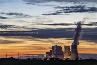 The RWE lignite-fired power plant Neurath, near Grevenbroich, largest German coal-fired power