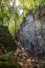 The Devil's Gorge, narrow, accessible gorge of sandstone rocks, with steep rocky gorges, near