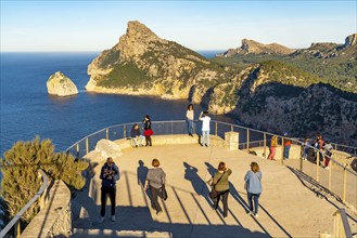 Northwest, Coast Es Colomer, Viewpoint, Rocks, Majorca, Balearic Islands, Spain, Europe