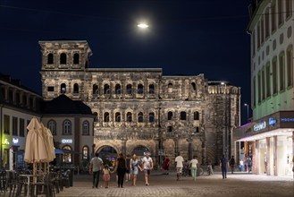 The Porta Nigra, Roman city gate, UNESCO World Heritage Site, in Trier, Rhineland-Palatinate,