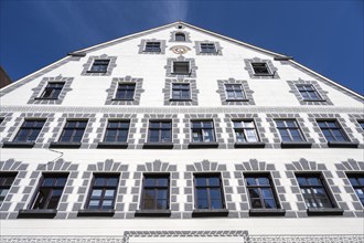 Historic townhouse in the Kronengasse and old town centre of Ulm, Baden-Württemberg, Germany,