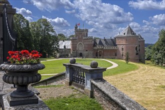 Kasteel van Gaasbeek entrance, originally 13th century medieval fortified castle but renovated in