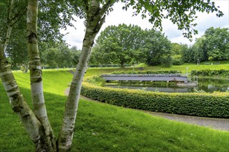 Emscher sewage treatment park, former Läppkes Mühlenbach sewage treatment plant, now a park and