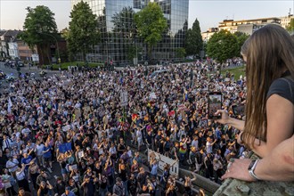 Demo against the AFD party conference in the Grugahalle in Essen, over 5000 participants came to