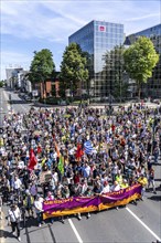 Demonstration against the AFD party conference in Essen, several tens of thousands of demonstrators