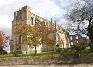 Malmesbury abbey church building, Wiltshire, England, UK