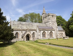 Village parish church of Saint Mary, Kingston Deverill, Somerset, England, UK