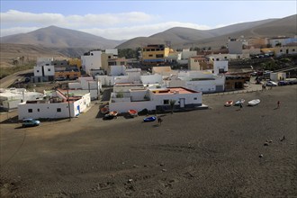 Houses in the coastal village of Ajuy, Fuerteventura, Canary Islands, Spain, Europe