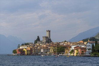 View of the town, Lake Garda, Malcesine, Province of Verona, Veneto, Italy, Europe