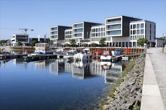 Marina Hafen Graf Bismarck, the converted and newly built harbour of the former Graf Bismarck