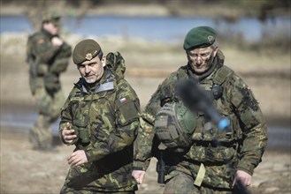 (L-R) Colonel Jiri Lila, Commander 4th Rapid Deployment Brigade, and Brigadier General Alexander