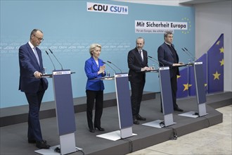 Friedrich Merz, CDU Party Chairman, Ursula von der Leyen, President of the European Commission,