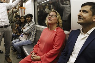 Svenja Schulze (SPD), Federal Minister for Economic Cooperation and Development, visits a metro