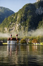 Church of St Bartholomä, Königssee, Schönau, Berchtesgaden National Park, Berchtesgadener Land,