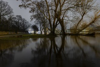 At the first flood of 2024, the peak has been passed and the water levels are slowly falling again.