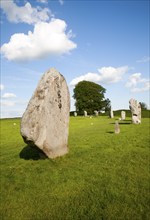 Neolithic stone circle and henge at Avebury, Wiltshire, England, UK